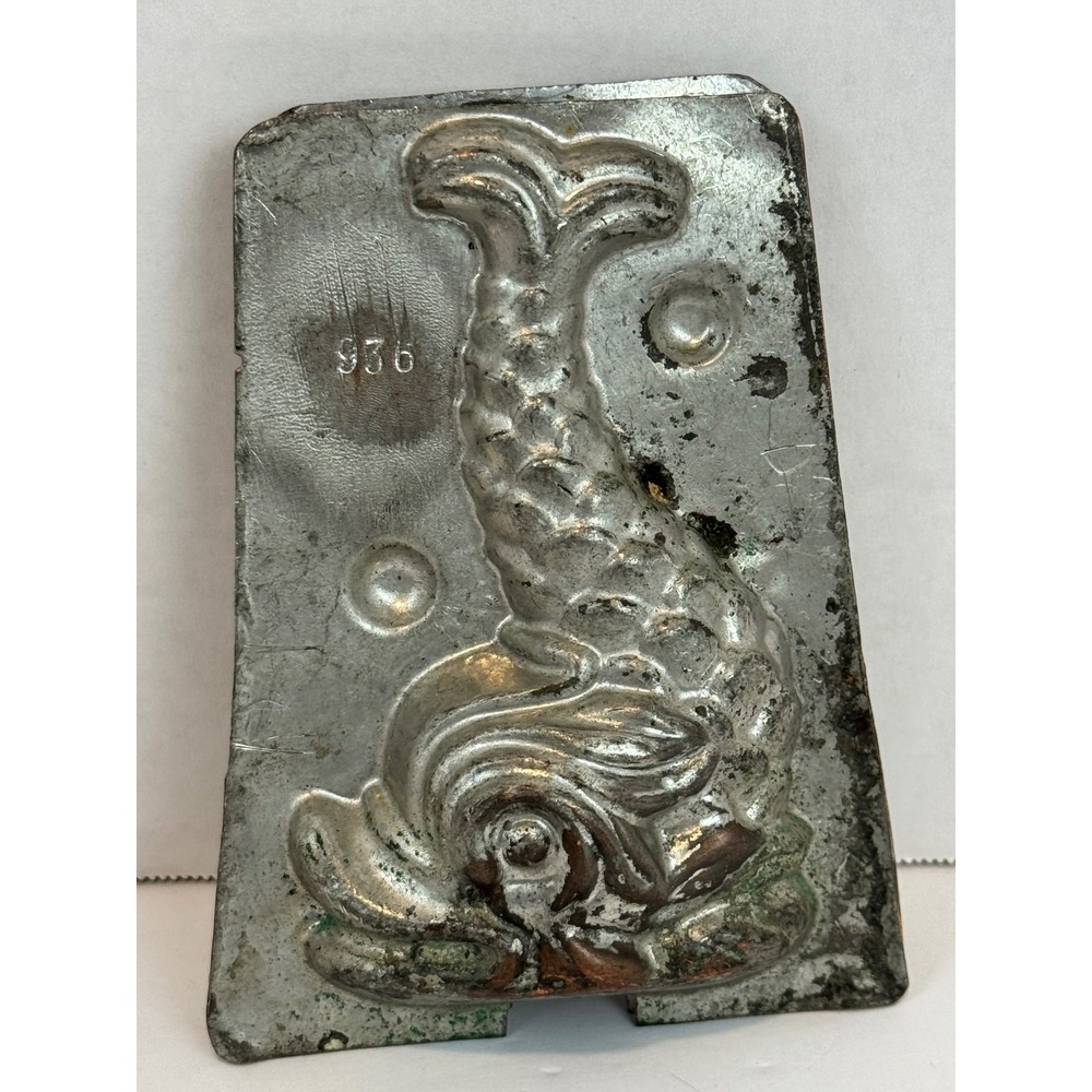 VTG Matfer France? Dolphin Chocolate Mold Vintage 2 Piece Candy Mold Stamped 936